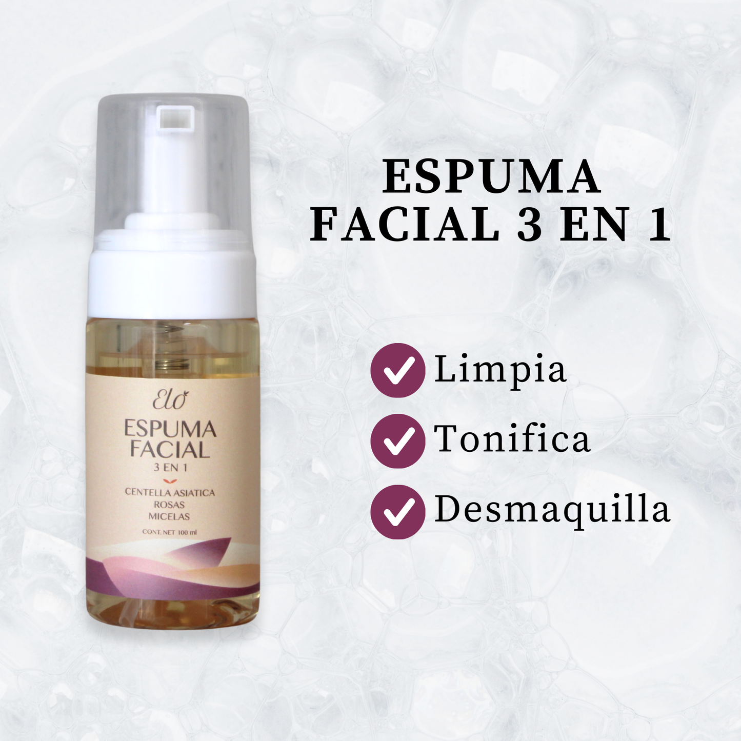 Espuma Facial 3 en 1