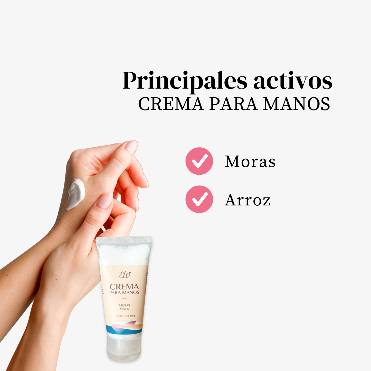 Crema de Manos Moras - Arroz